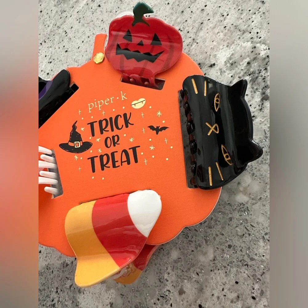 Piper K Halloween Hair Clips Claw Clips Fun Hair Accessories🕷️Kids Adult NWT - Picture 2 of 5